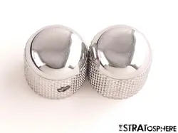 2 FENDER CUSTOM SHOP 54 TELE TCP GUITAR KNOBS, TELECASTER VOLUME + TONE