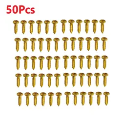 50X IRON GUITAR PICKGUARD SCREWS FOR FENDER STRAT/TELE ELECTRIC GUITAR BASS N