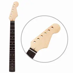 22 FRETS ELECTRIC GUITAR NECK ROSEWOOD MAPLE FOR FENDER ST DIY REPLACEMENT