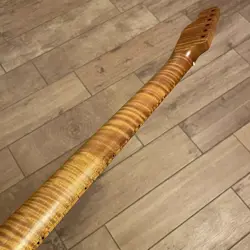 22 FRET TIGER ROASTED FLAME MAPLE ELECTRIC GUITAR NECK FOR FENDER TELECASTER