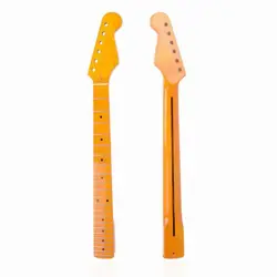 YELLOW ELECTRIC GUITAR NECK CANADA MAPLE 22 FRET FOR FENDER ST REPLACEMENT