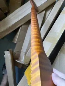 22 FRETS ROASTED FLAME TELE ELECTRIC GUITAR NECK 25.5 INCH FOR FENDER TL PART