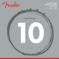 FENDER 155R CLASSIC CORE VINTAGE NICKEL BALL END ELECTRIC GUITAR STRINGS, 10-46