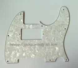 FOR US FENDER 8 SCREWS TELE GUITAR PICKGUARD WITH PAF HUMBUCKER, WHITE PEARL