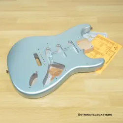 FENDER CUSTOM SHOP LTD ED 69 RELIC STRATOCASTER BODY FIRE MIST SILVER NITRO