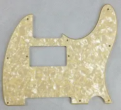 FOR US FENDER 8 SCREWS TELE GUITAR PICKGUARD WITH PAF HUMBUCKER, CREAM PEARL