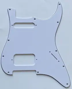 FOR FIT FENDER STRATOCASTER 11 SCREW HOLE HS HUMBUCKER GUITAR PICKGUARD WHITE