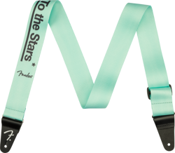 GENUINE FENDER TOM DELONGE TO THE STARS GUITAR STRAP, SURF GREEN