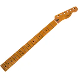 FENDER ROASTED MAPLE TELECASTER NECK, 22 JUMBO FRETS, FLAT OVAL PROFILE