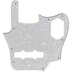 CUSTOM FOR US FENDER JAGUAR BASS STYLE GUITAR PICKGUARD,4 PLY WHITE PEARL