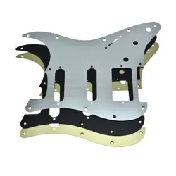 ALUMINUM ANODIZED MODERN ST HSS PICKGUARD FITS AMERICAN/MEXICAN FENDER STRAT