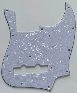 FOR FIT FENDER JAPAN JAZZ BASS STYLE GUITAR PICKGUARD 4 PLY WHITE PEARL