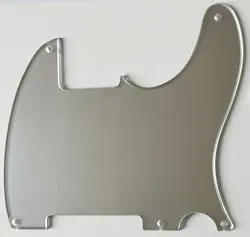 FOR FIT FENDER TELECASTER  VINTAGE 5-HOLE BLANK GUITAR PICKGUARD SILVER MIRROR