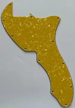 FOR FIT FENDER TELECASTER THINLINE/TELE 69 BLANK GUITAR PICKGUARD GOLD PEARL