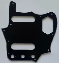 FOR FIT FENDER JAPAN REISSUED JAGUAR STYLE GUITAR PICKGUARD 3 PLY BLACK