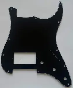FOR FIT FENDER STRATOCASTER STANDARD SINGLE HUMBUCKER GUITAR PICKGUARD BLACK