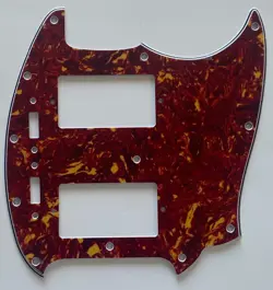 FOR FIT FENDER US MUSTANG WITH PAF PICKUP STYLE GUITAR PICKGUARD RED TORTOISE