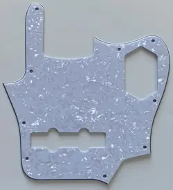 FOR FIT FENDER US JAGUAR BASS STYLE GUITAR PICKGUARD 4 PLY WHITE PEARL