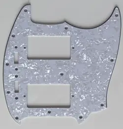 FOR FIT FENDER US MUSTANG WITH PAF PICKUP STYLE GUITAR PICKGUARD WHITE PEARL