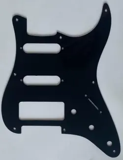 FOR FIT FENDER 8 HOLE STRATOCASTER S S P90 PICKUPS GUITAR PICKGUARD 1 PLY BLACK