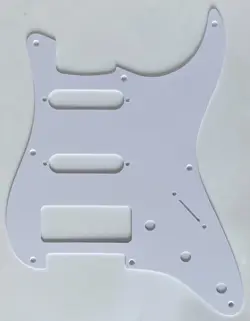 FOR FIT FENDER 8 HOLE STRATOCASTER S S P90 PICKUPS GUITAR PICKGUARD 1 PLY WHITE
