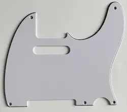 FOR FIT FENDER TELECASTER  VINTAGE 5-HOLE STYLE GUITAR PICKGUARD 3 PLY WHITE