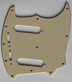 FOR FIT FENDER US MUSTANG CLASSIC SERIES STYLE GUITAR PICKGUARD VINTAGE YELLOW