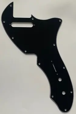 FOR FIT FENDER TELECASTER THINLINE/TELE 69 STYLE GUITAR PICKGUARD 3 PLY BLACK