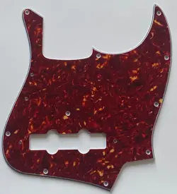 FOR FIT FENDER US VINTAGE '74 JAZZ BASS STYLE GUITAR PICKGUARD RED TORTOISE