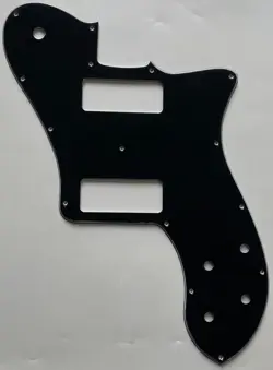 FOR FIT FENDER 72 TELECASTER DELUXE RE-ISSUE P90 GUITAR PICKGUARD 3 PLY BLACK