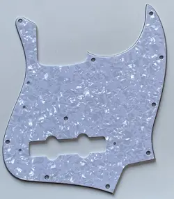 FOR FIT FENDER US VINTAGE '74 JAZZ BASS STYLE GUITAR PICKGUARD 4 PLY WHITE PEARL