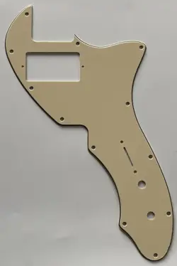 FOR FIT FENDER TELECASTER THINLINE/TELE 69 PAF GUITAR PICKGUARD VINTAGE YELLOW