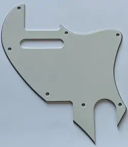 FOR FIT FENDER TELE F HOLE HYBRID CONVERTION STYLE GUITAR PICKGUARD PARCHMENT
