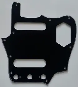 FOR FIT FENDER US CLASSIC PLAYER JAGUAR STYLE GUITAR PICKGUARD 3 PLY BLACK