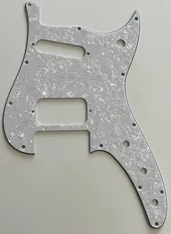 FOR FIT FENDER DUO-SONIC OFFSET HS STYLE GUITAR PICKGUARD 4 PLY WHITE PEARL