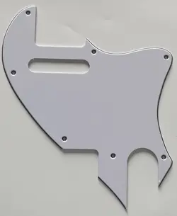 FOR FIT FENDER TELE F HOLE HYBRID CONVERTION STYLE GUITAR PICKGUARD 3 PLY WHITE
