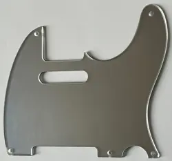 FOR FIT FENDER TELECASTER VINTAGE 5-HOLE GUITAR PICKGUARD 1 PLY SILVER MIRROR