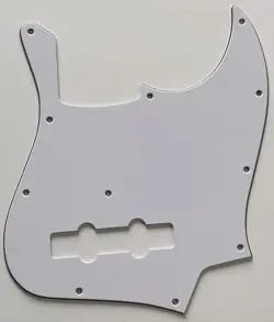 FOR FIT FENDER GEDDY LEE JAZZ BASS STYLE GUITAR PICKGUARD 3 PLY WHITE