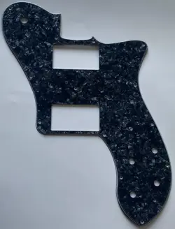 FOR FIT FENDER US 72 TELECASTER DELUXE RE-ISSUE GUITAR PICKGUARD BLACK PEARL