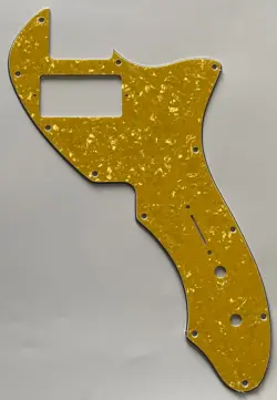 FOR FIT FENDER TELECASTER THINLINE/TELE 69 PAF GUITAR PICKGUARD 4 PLY GOLD PEARL