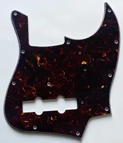 FOR FIT FENDER JAPAN JAZZ BASS STYLE GUITAR PICKGUARD 4 PLY BROWN TORTOISE