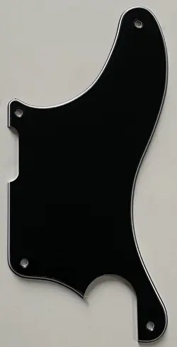 FOR FIT FENDER TELE CABALLO TONO LIGERO STYLE GUITAR PICKGUARD  3 PLY BLACK