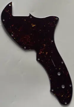 FOR FIT FENDER THINLINE/TELE 69 NO PICKUP GUITAR PICKGUARD 4 PLY BROWN TORTOISE