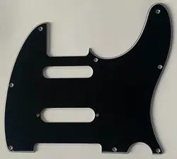 FOR FIT FENDER TELECASTER NASHVILLE TELE STYLE GUITAR PICKGUARD 3 PLY BLACK