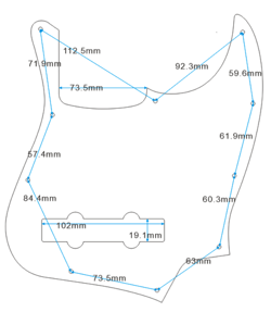GUITAR PICKGUARD CLEAR