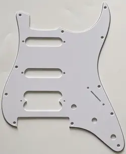 FOR FIT FENDER PLAYER STRATOCASTER FLOYD ROSE HSS GUITAR PICKGUARD 3 PLY WHITE