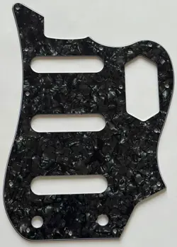 FOR FIT FENDER SQUIER VINTAGE MODIFIED BASS VI GUITAR PICKGUARD BLACK PEARL
