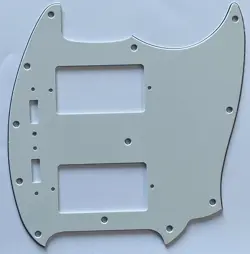 FOR FIT FENDER US MUSTANG WITH PAF PICKUP STYLE GUITAR PICKGUARD 3 PLY PARCHMENT