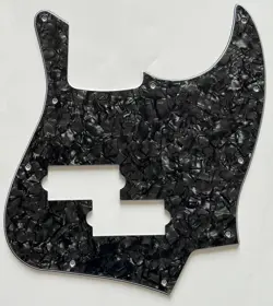 FOR FIT FENDER TOP JAZZ BASS WITH PB PICKUP STYLE GUITAR PICKGUARD BLACK PEARL
