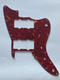 FOR FIT FENDER SQUIER AFFINITY JAZZMASTER STYLE GUITAR PICKGUARD RED TORTOISE